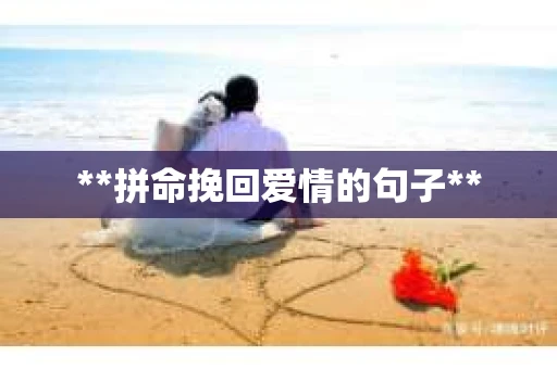 **拼命挽回爱情的句子**