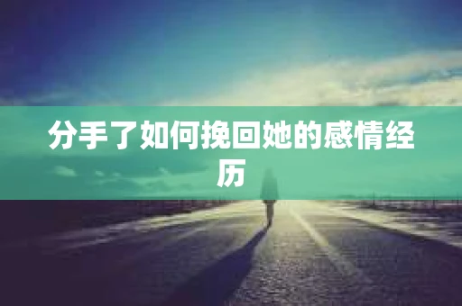 分手了如何挽回她的感情经历