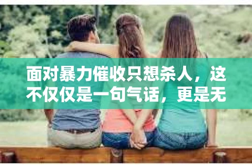 面对暴力催收只想杀人，这不仅仅是一句气话，更是无数借款人内心深处的恐惧。在这个看似光鲜亮丽的现代社会，暴力催收现象却如同毒瘤般蔓延，让人防不胜防。今天，我们就来聊聊这个沉重的话题，揭开暴力催收的冰山一角。