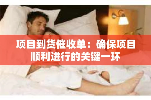 项目到货催收单：确保项目顺利进行的关键一环