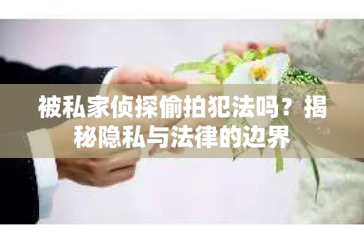 被私家侦探偷拍犯法吗？揭秘隐私与法律的边界