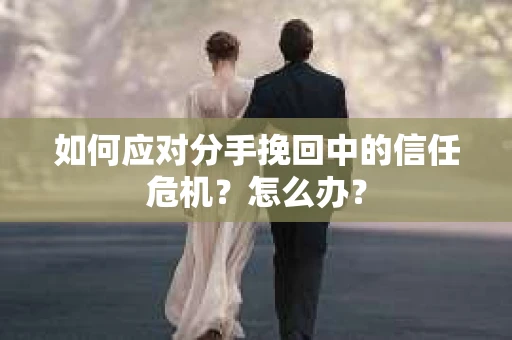 如何应对分手挽回中的信任危机？怎么办？