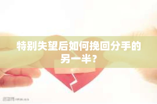 特别失望后如何挽回分手的另一半？