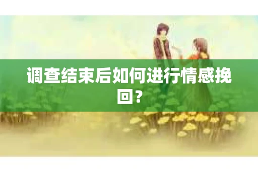 调查结束后如何进行情感挽回？