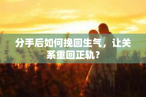 分手后如何挽回生气，让关系重回正轨？
