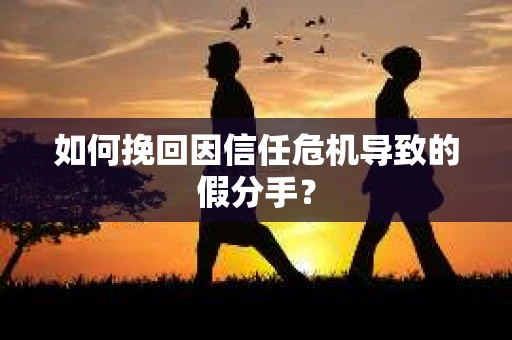 如何挽回因信任危机导致的假分手？