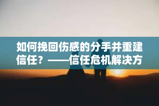 如何挽回伤感的分手并重建信任？——信任危机解决方案