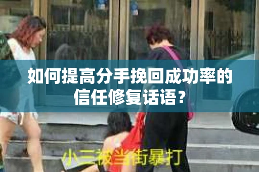 如何提高分手挽回成功率的信任修复话语？